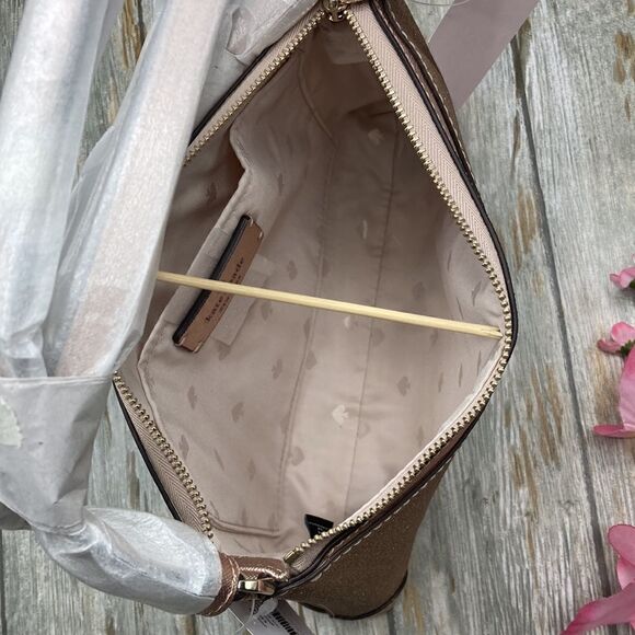 Kate Spade ♤ Shimmy Glitter Crossbody Purse Bag Sparkly - Picture 5 of 6
